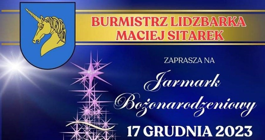 Zaproszenie na Jarmark Bożonarodzeniowy w Lidzbarku!   