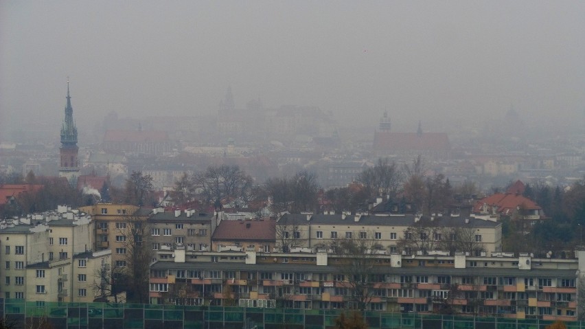 Smog zawisł nad Krakowem