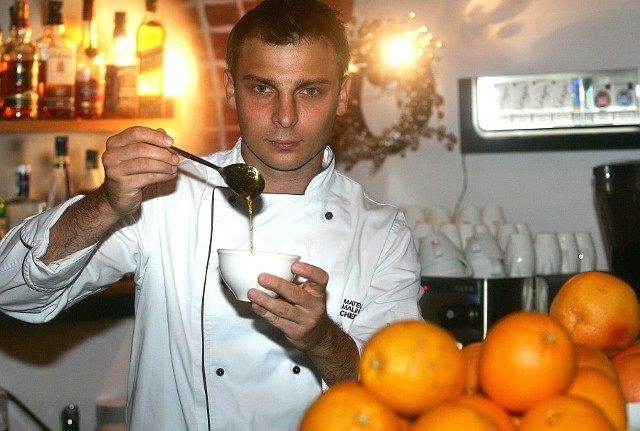 Mateusz Malinowski, szef kuchni restauracji Mennicza Fusion