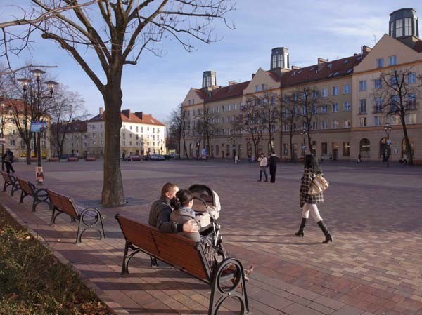 Odnowiony plac Baczyńskiego to jedno z najpiękniejszych miejsc Tychów