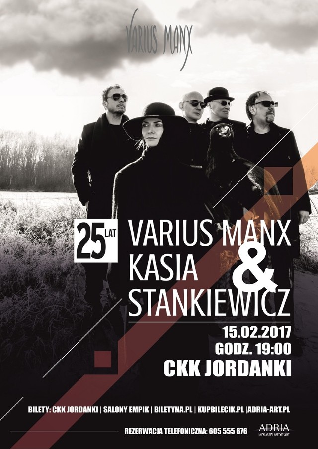 Varius Manx i Kasia Stankiewicz - koncert z okazji 25-lecia zespołu - Sala Koncertowa CKK Jordanki
