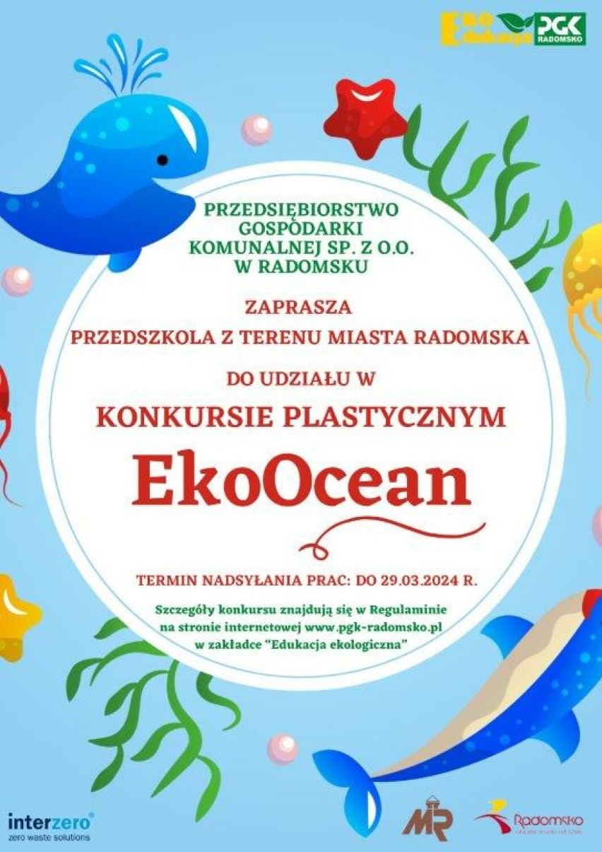 PGK w Radomsku zaprasza do udziału w konkursie "Eko ocean"