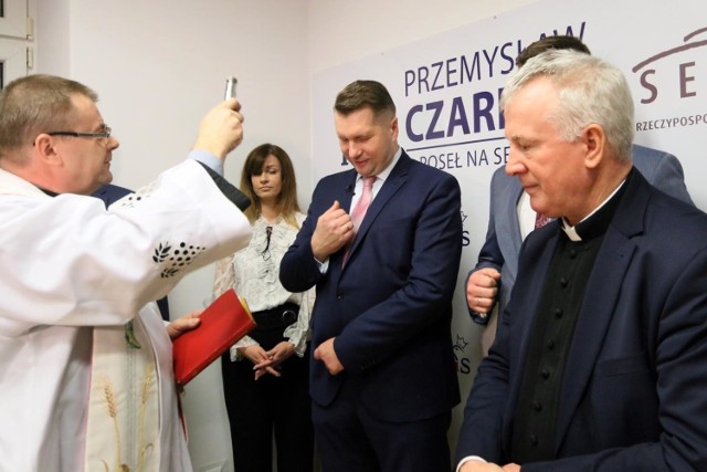 Grudzień 2019 r. Otwarcie biura poselskiego Przemysława czarnka w Lublinie.
