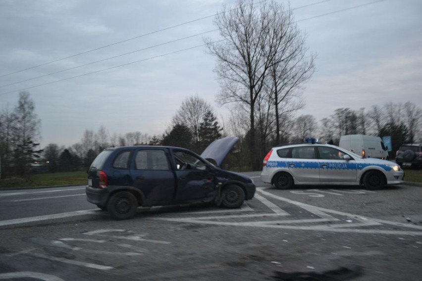 Kolizja w Bieruniu: Panda i Corsa zderzyły się na Oświęcimskiej