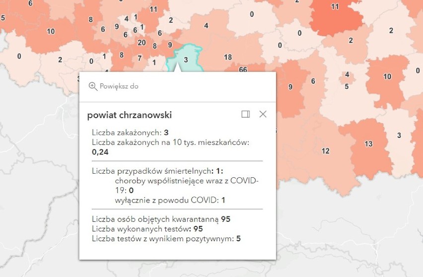 Koronawirus, raport 20 października 2021. Niski - jeszcze - przyrost zakażeń w Oświęcimiu, Olkuszu, Wadowicach i Chrzanowie