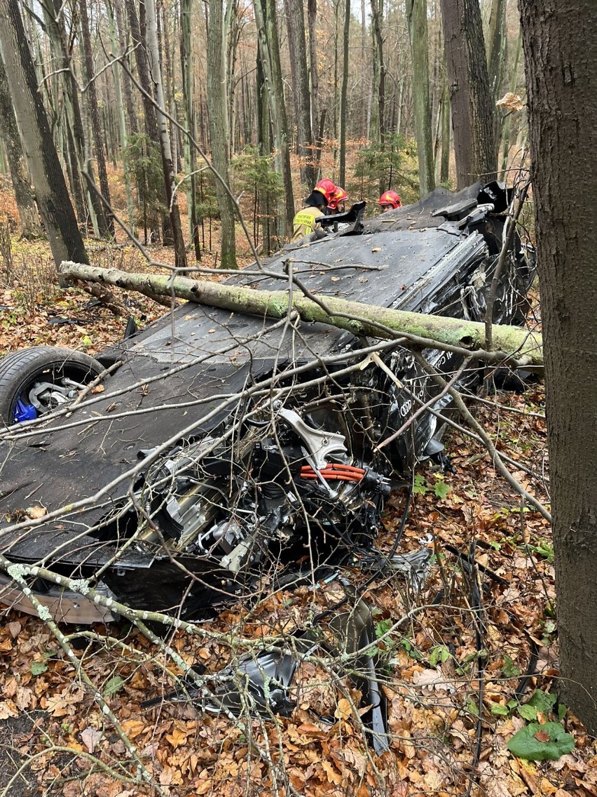 Elektryczne audi rozbite w Gdańsku