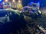 Wypadek na DK55 pod Grudziądzem. W zderzeniu dwóch samochodów ucierpiały cztery osoby