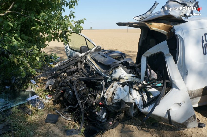 Śmiertelny wypadek w Żerdzinach: kierowca zginął na miejscu