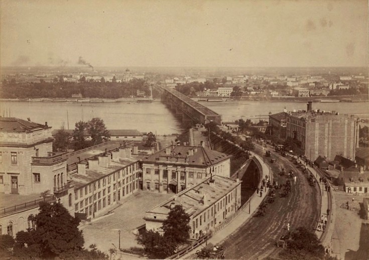 Zamek Królewski i Most Aleksandrowski 1870