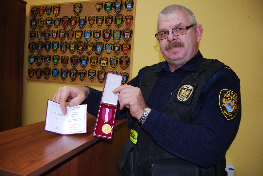Florian Wittbrodt z medalem za długoletnią służbę