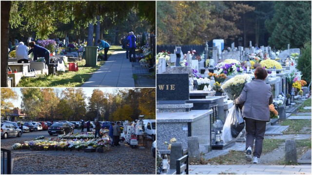 Na Cmentarzu Komunalnym w Mościcach trwają ostatnie porządki przed uroczystością Wszystkich Świętych