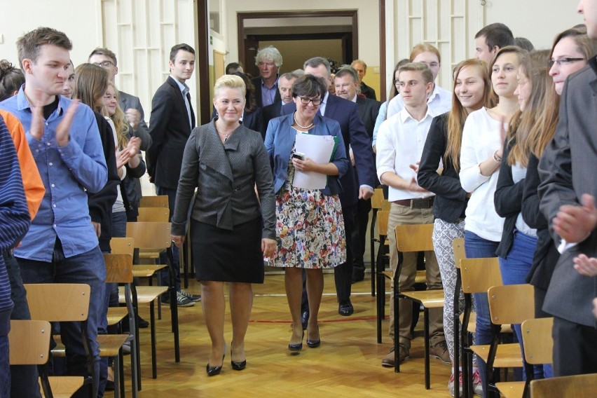 Minister edukacji odwiedziła puławskie liceum