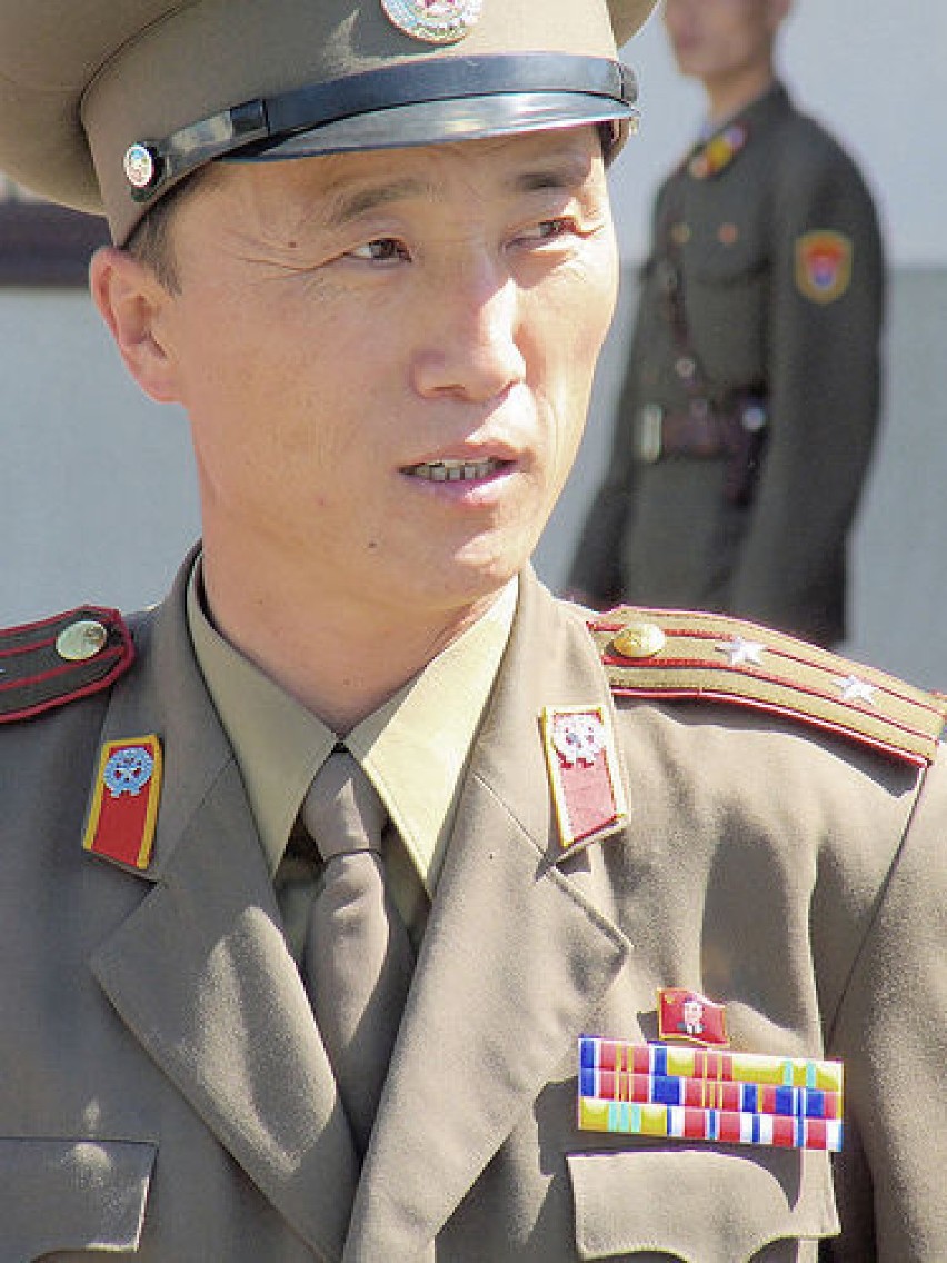 Północnokoreański żołnierz.