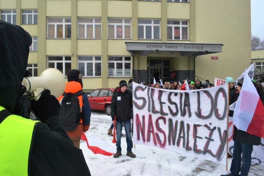 Marsz poparcia dla ZS Silesia w Czechowicach-Dziedziach
