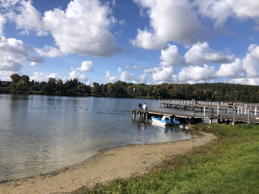 Jezioro Reczynek w Ośnie Lubuskim - miejska plaża