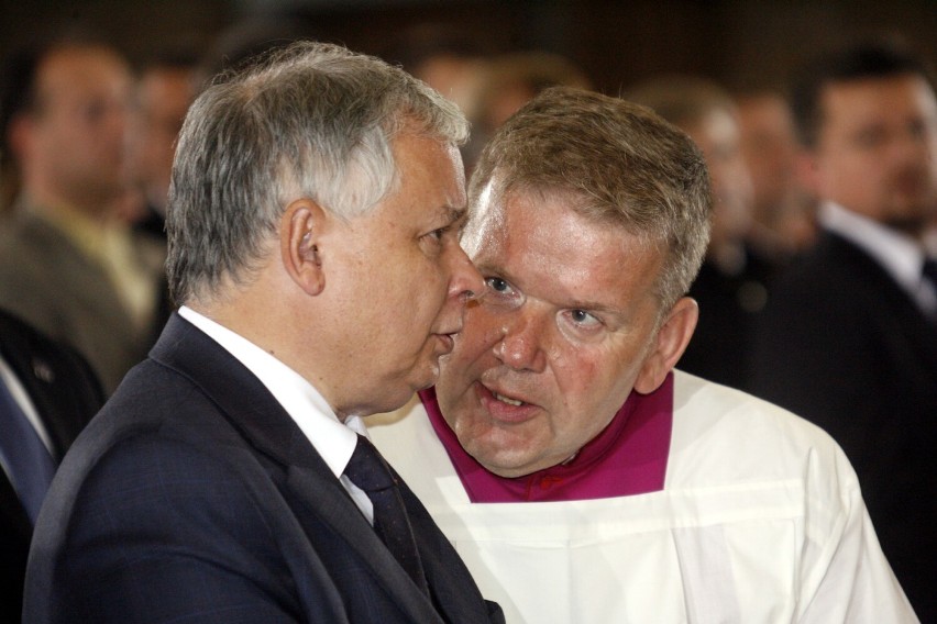 Na zdjęciu Prezydent RP Lech Kaczyński i legniczanin kanclerz Józef Lisowski