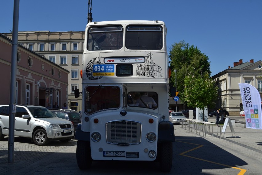 Częstochowa z pokładu autobusu piętrowego Pierwsza podróż w tym roku  ZDJĘCIA