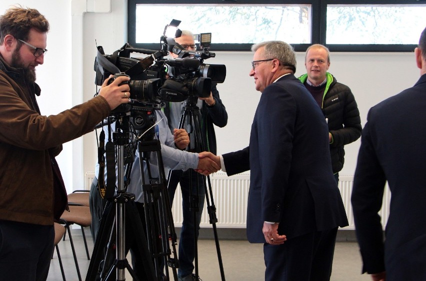 Były prezydent Bronisław Komorowski gościł w grudziądzkiej...