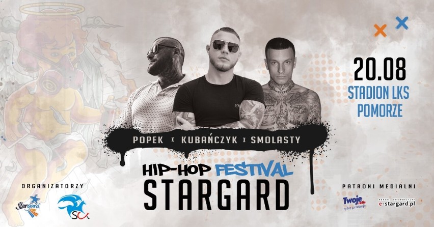 "Zwykły chłopak ze skromnego miasta" wystąpi u siebie. Koncert raperów Kubańczyka, Popka i Smolastego 20 sierpnia. Bilety: 90 / 100 / 250 zł