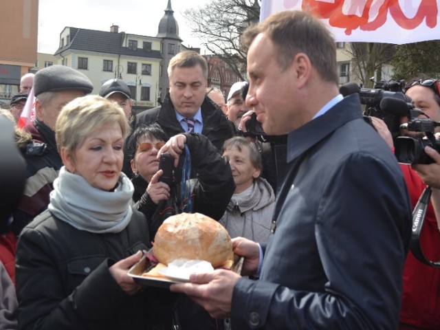 Andrzej Duda odwiedził Lębork i spotkał się z mieszkańcami