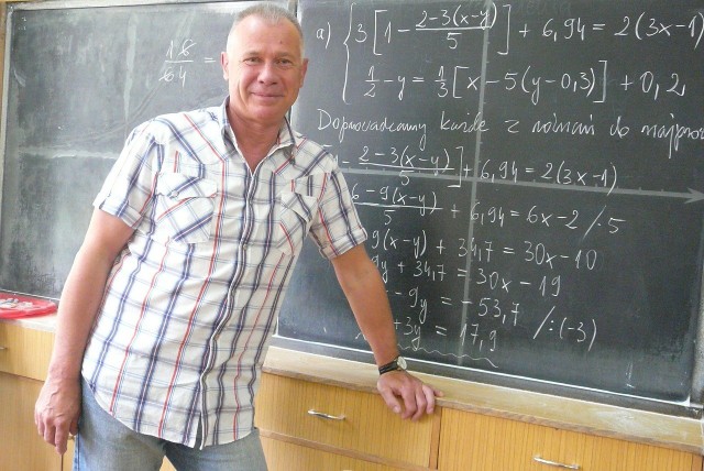Krzysztof Gurak, matematyk w II LO w Tomaszowie
