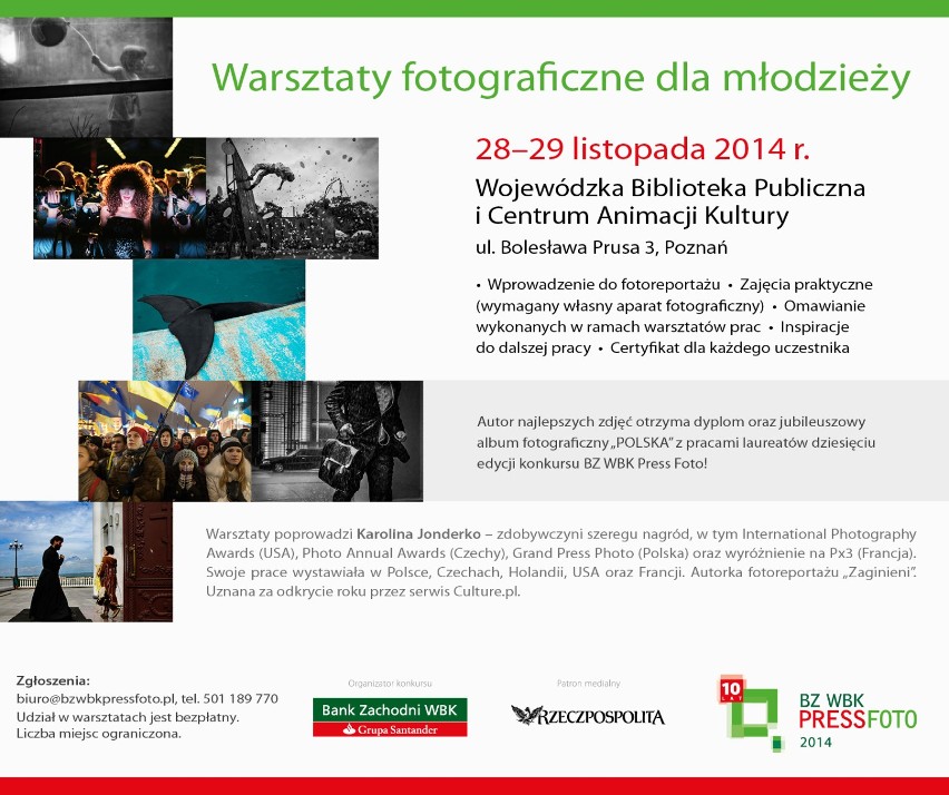 Warsztaty fotograficzne na BZ WBK Press Foto 2014 w Poznaniu