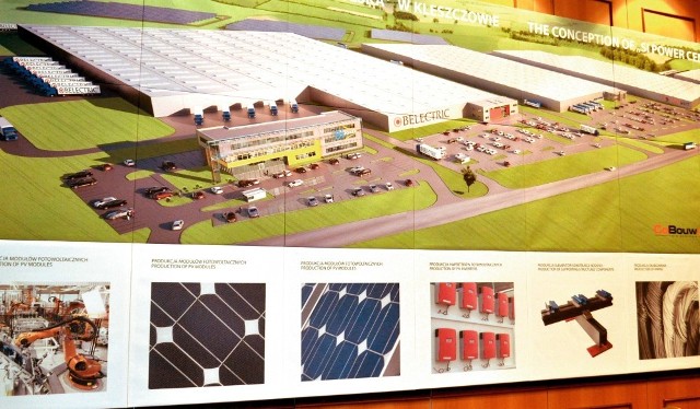 Wizualizacja centrum wdrożeniowo-produkcyjnego dla elektrowni słonecznych w Polsce i Europie Środkowej