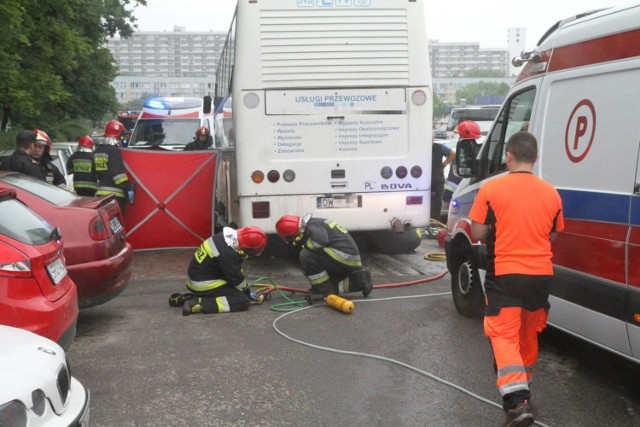 Śmiertelny wypadek rowerzystki na skrzyżowaniu ulicy Ślężnej i Sanockiej