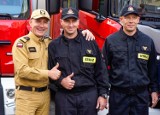 Przekazanie dwóch wozów strażackich w ręce Straży Pożarnej w Gdańsku