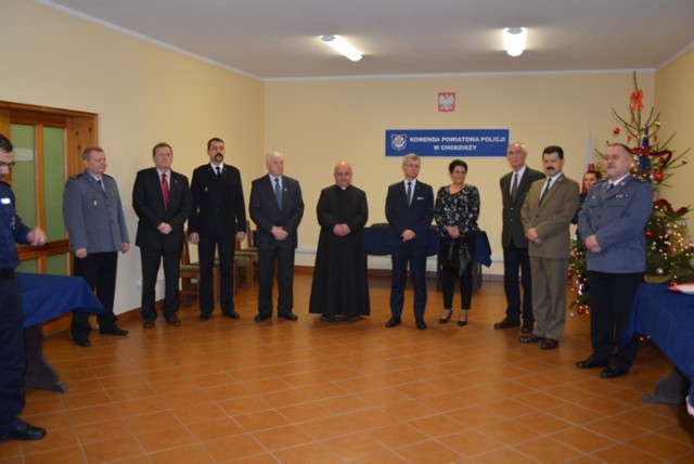 Policja w Chodzieży: Spotkanie opłatkowe w chodzieskiej komendzie [FOTO]