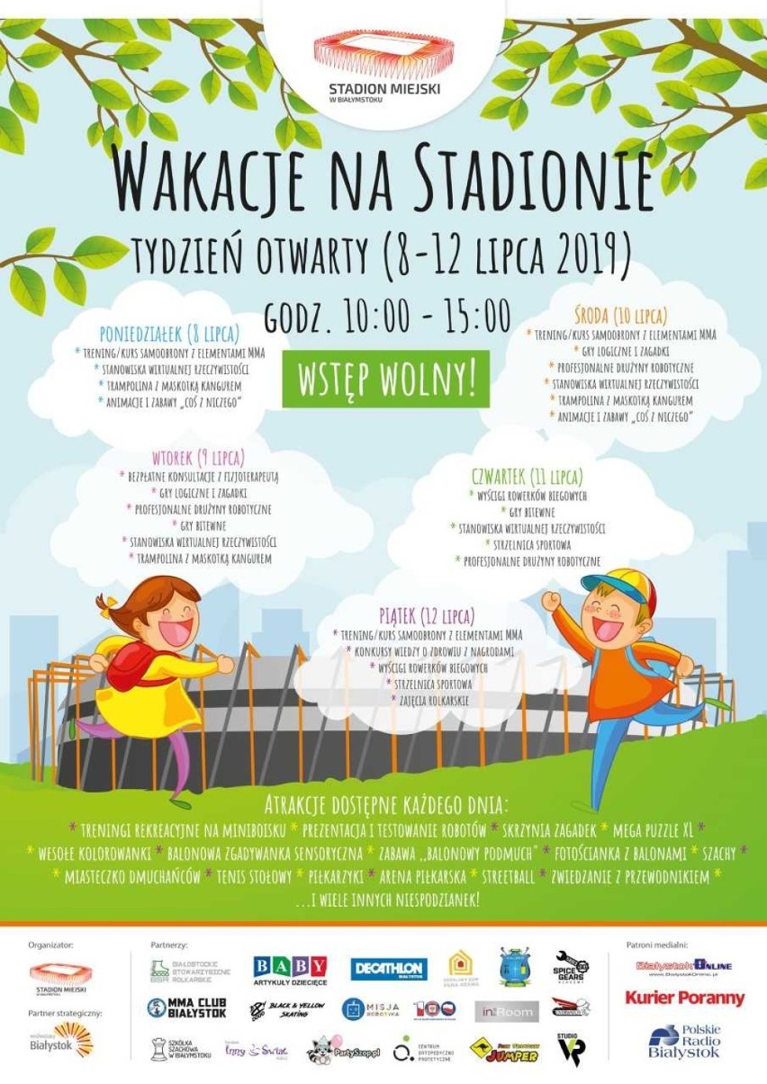 Wakacje na Stadionie Miejskim w Białymstoku! Zobacz atrakcje