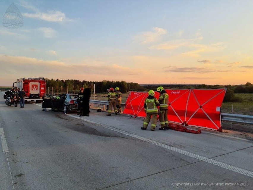 Śmiertelny wypadek na autostradzie A1 w gminie Kamieńsk. Nie...