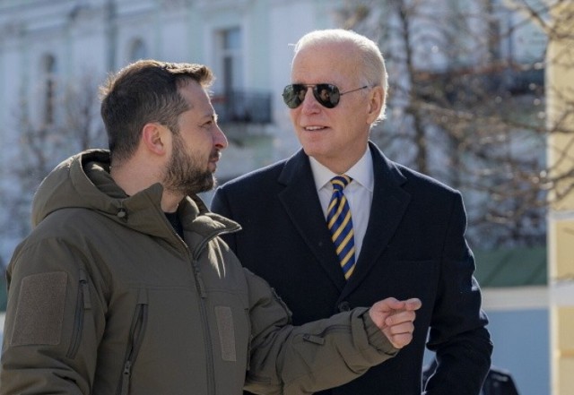 Joe Biden z wizytą w Kijowie