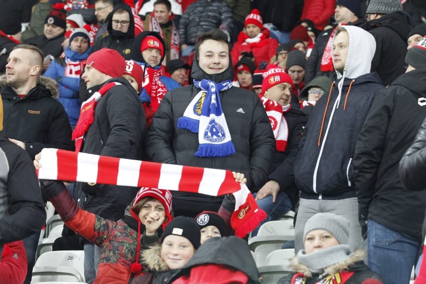 Tak kibice Widzewa dopingowali swój zespół w meczu z Wisłą