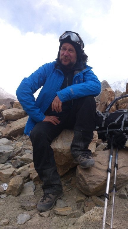 Zygmunt Berdychowski w drodze na Mount Everest
