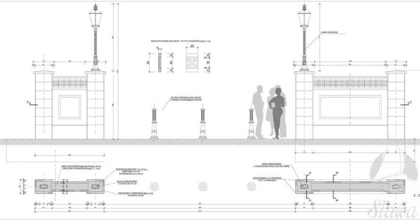 Inwestycje w Sławie 2020
Projekt nowego wejścia do parku.