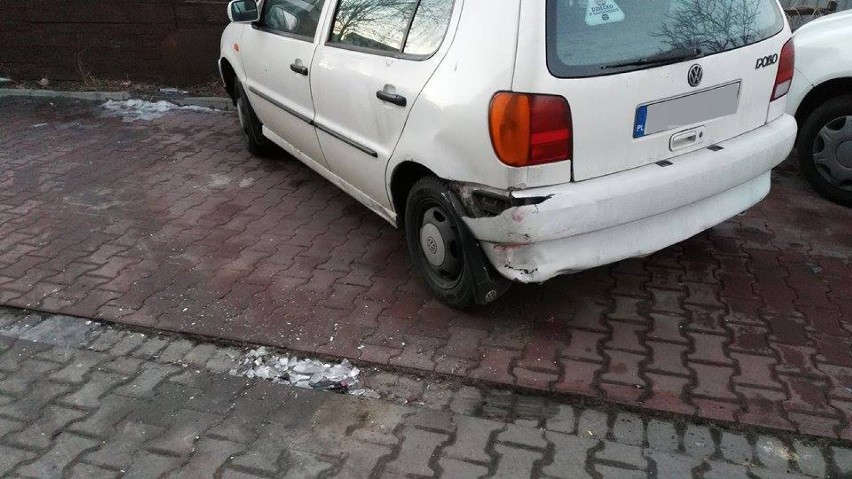 Pijany kierowca spowodował kolizję na ulicy Cegielnianej w Kaliszu [FOTO]