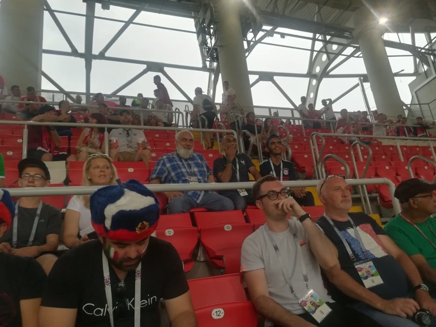 Gorliczanie na stadionie w Moskwie. Hasło „Polska, biało-czerwoni” padało już tysiące razy