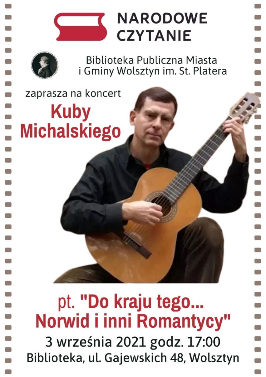 W bibliotece czekają nas dwa wydarzenia: koncert Kuby Michalskiego i spotkanie z Edytą Świętek