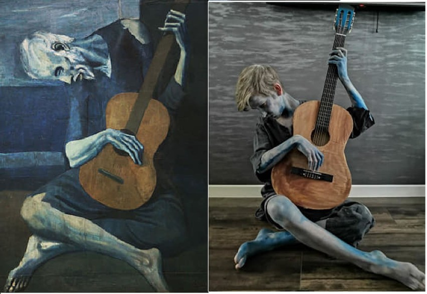 Arek Guciński "Stary gitarzysta" Pablo Picasso