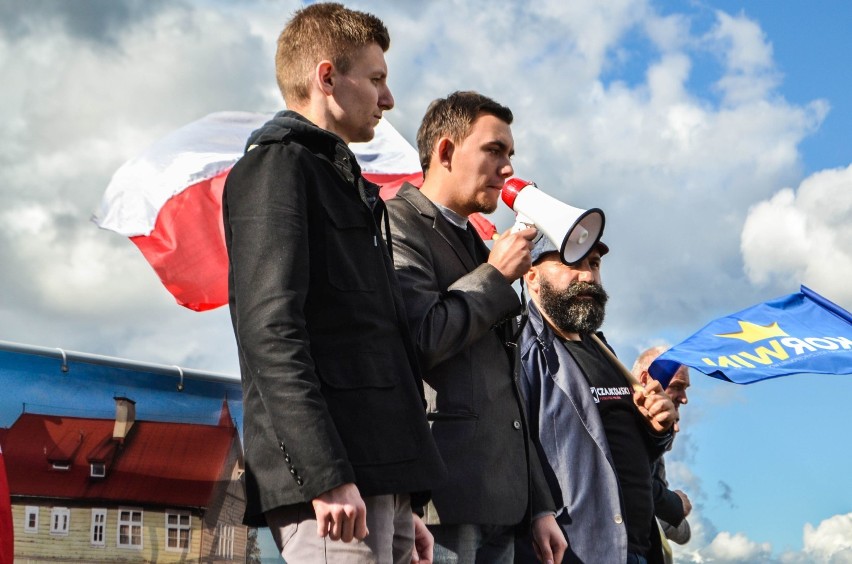 Grudziądzanie także protestowali przeciwko przyjęciu imigrantów do Polski [wideo, zdjęcia]