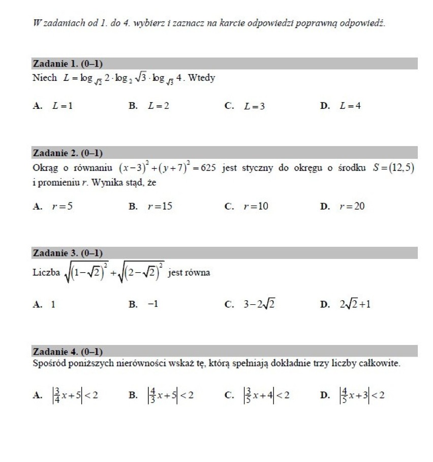 Matura próbna 2020 matematyka poziom rozszerzony. Arkusz CKE. Jakie zadania na maturze online z matematyki na p. rozszerzonym. Kiedy wyniki?