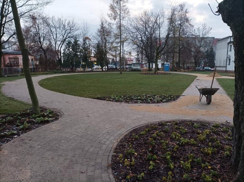 Park Miejski w Grójcu po pierwszym etapie rewitalizacji....