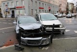 Wypadek w centrum Opola. 19-latek wymusił pierwszeństwo. Poszkodowana kobieta trafiła do szpitala