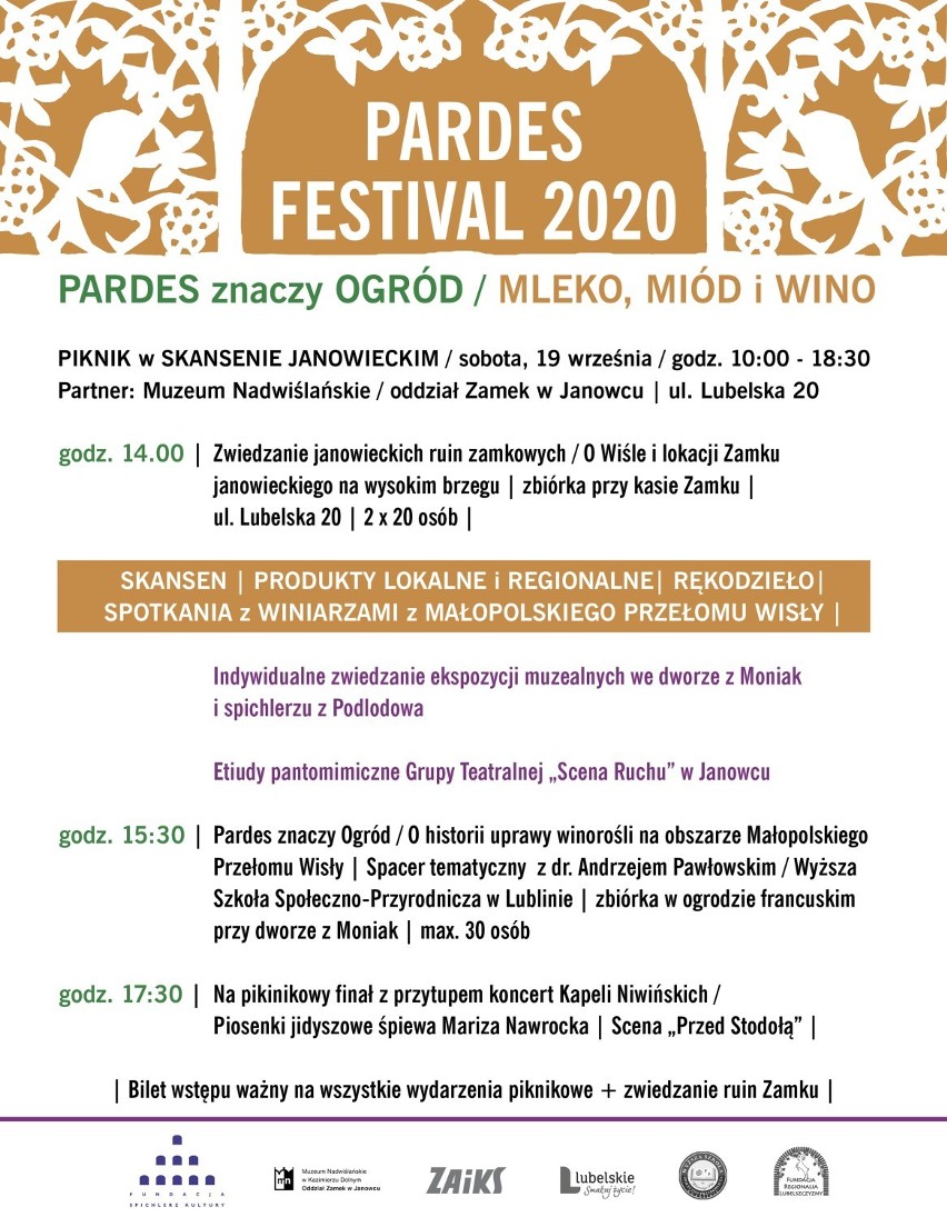 Pardes Festival – Spotkania z Kulturą Żydowską w Kazimierzu i Janowcu. Zobacz program 