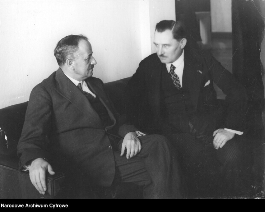 Ignacy Boerner ( po prawej) z prezydentem Lwowa w 1930 r.