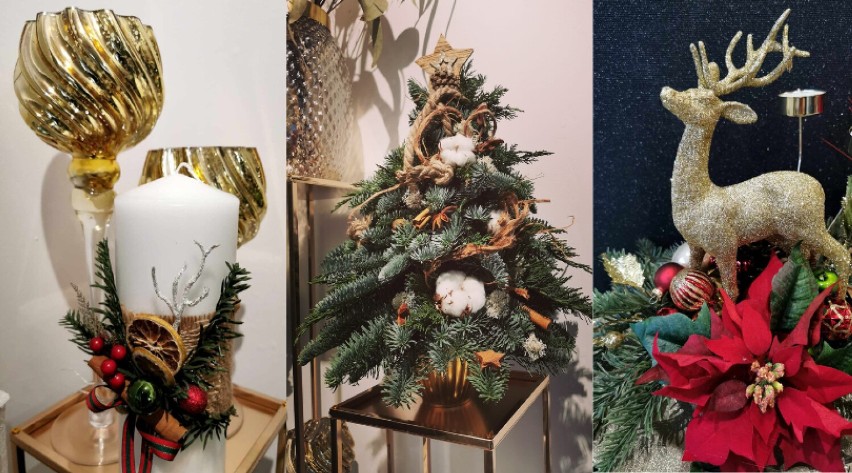 Piękne świąteczne ozdoby dostępne w Kwiaciarni Kompozycja w Wieluniu