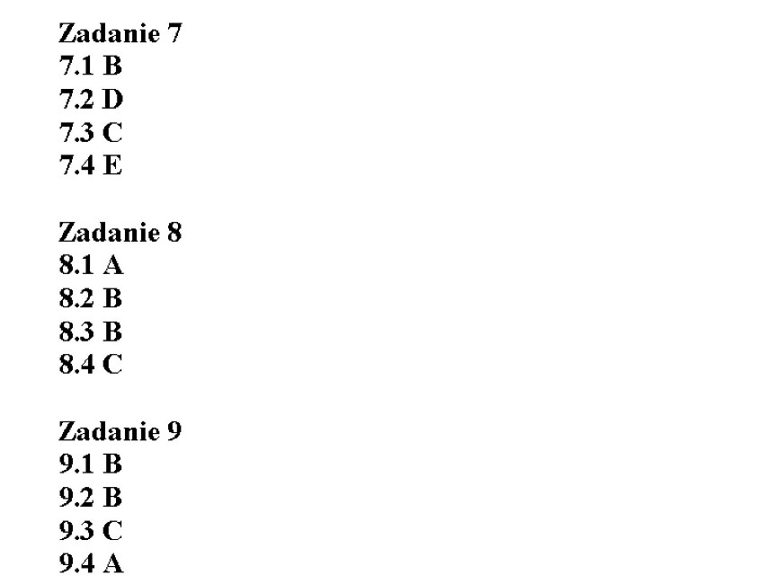 Odpowiedzi egzamin gimnazjalny 2015 poziom podstawowy