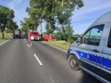 Śmiertelny wypadek na drodze Rozprza - Niechcice. Autobus potrącił rowerzystkę na DK91, 8.08.2022