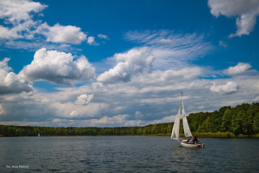 Jezioro Sławskie latem